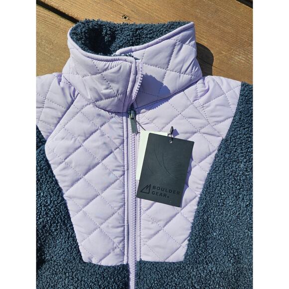 Boulder Gear Youth Girls Autumn Fleece Jacket Medium Blue Purple Zip MSRP $75 - Picture 2 of 7